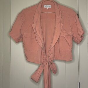 Pink/Peach L’Academie Crop Top